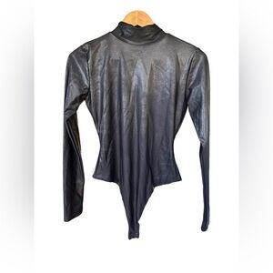 Naked Wardrobe Black Long Sleeve Bodysuit